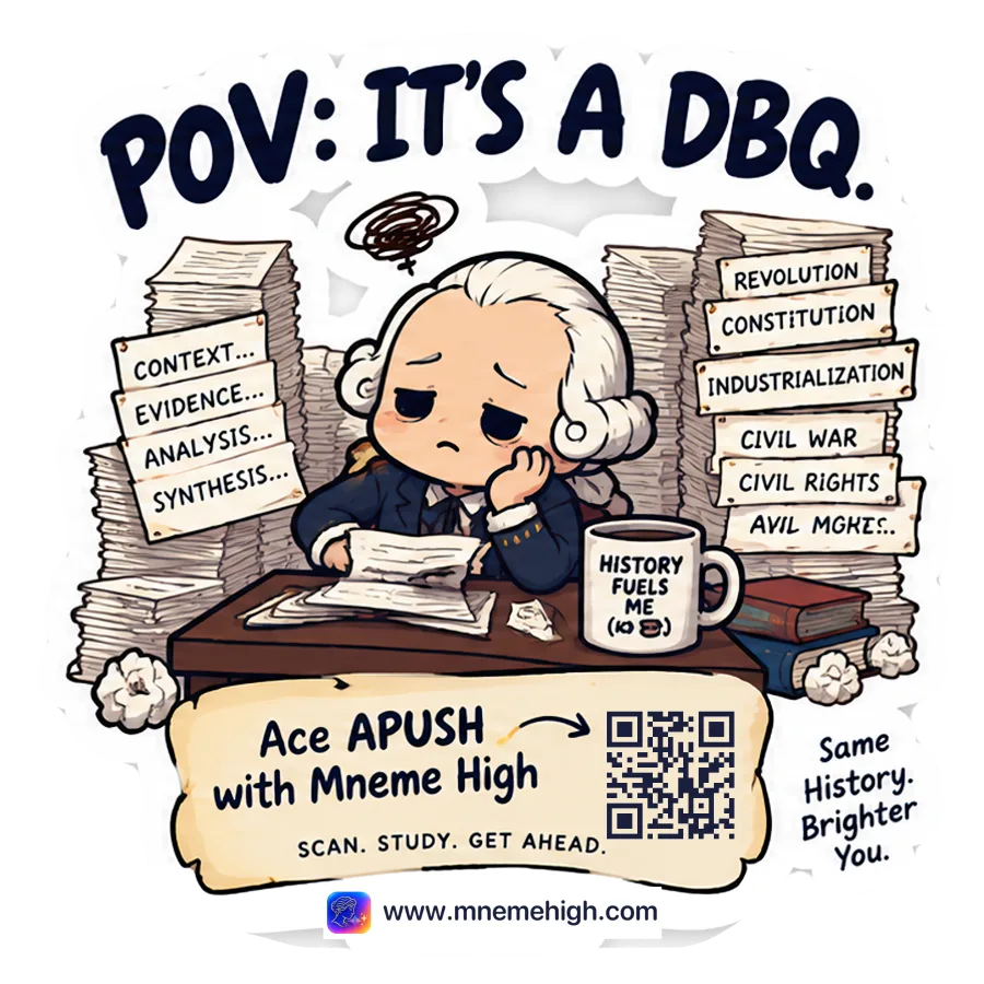 Sticker: POV it's a DBQ